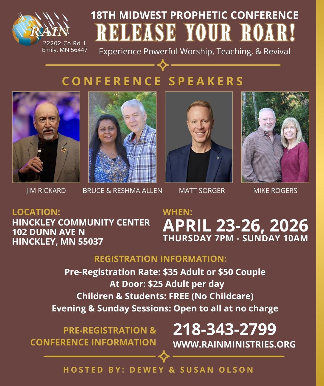 Roar 2026 Postcard Back - 2